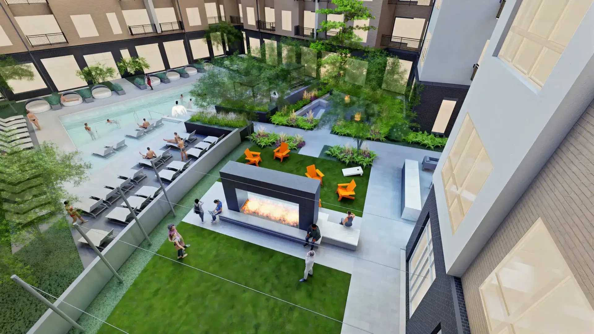 chamberlain house apartments in nashville fire pit